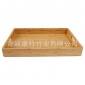 外贸订制 竹制直角托盘 竹茶托餐厅用具托盘